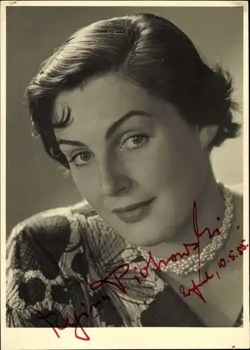 Foto Ak Schauspielerin Regina Piotrowski, Portrait, Autogramm