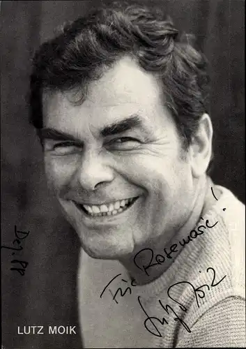 Ak Schauspieler Lutz Moik, Portrait, Autogramm
