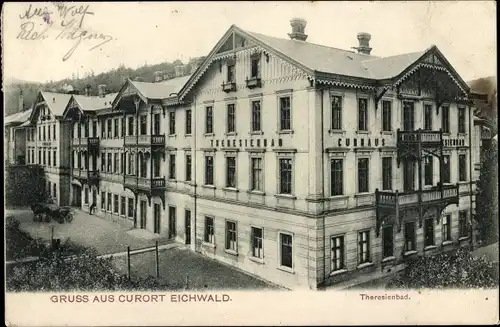 Ak Dubí Eichwald Region Aussig, Kurhaus, Theresienbad