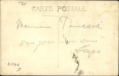 Foto Ak President Raymond Poincaré, Automobil