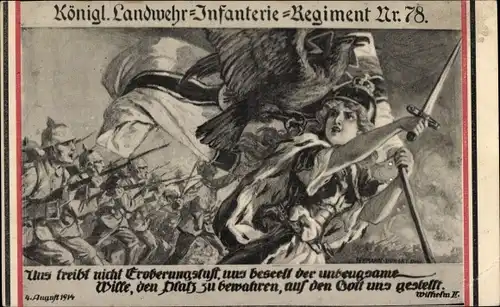 Künstler Ak Reserve Infanterie Regiment Nr 243, Germania