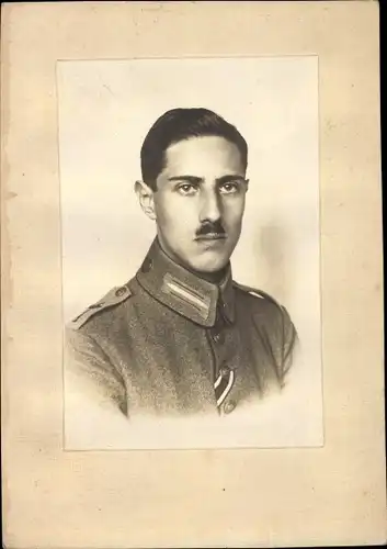Foto Deutscher Soldat in Uniform, Berlin Wilmersdorf, 1918
