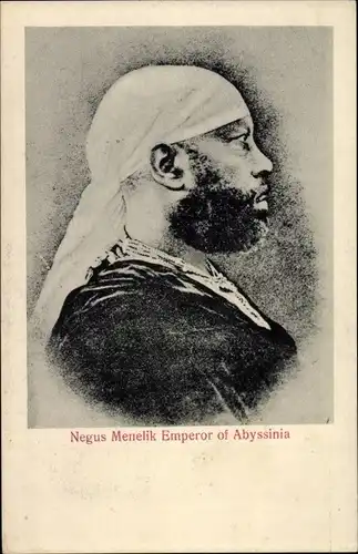 Ak Äthiopien, Negus Menelik, Empereur of Abyssinia