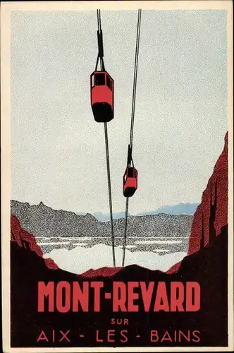 Ak Aix les Bains Savoie, Mont Revard, Seilbahn