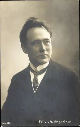 Ak Dirigent Felix Weingartner, Portrait
