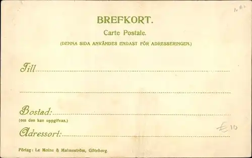 Briefmarken Ak Schweden, Briefmarkensprache, Frimärksspraket