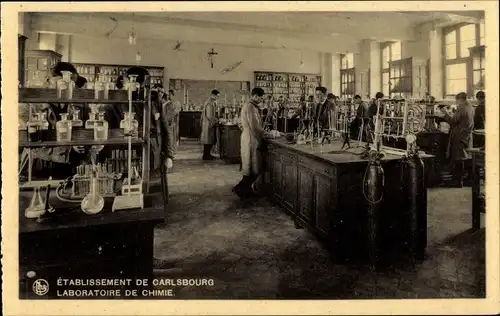 Ak Carlsbourg Paliseul Wallonien Luxemburg, Etablissement de Carlsbourg, Laboratoire de Chimie