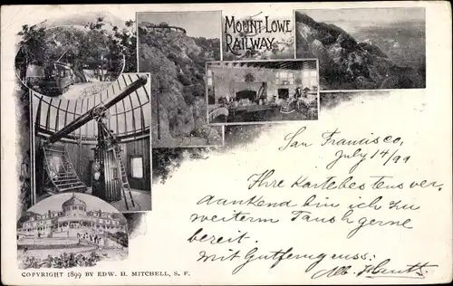 Ak Kalifornien USA, Mount Lowe Railway, Planetarium