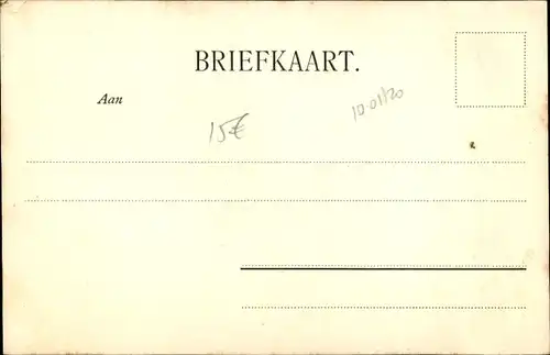 Ak Brouwershaven Zeeland, Standbeeld van Jacob Cats