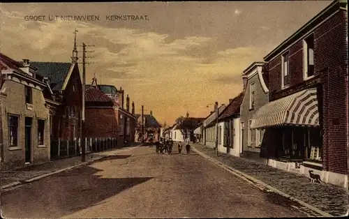 Ak Nieuwveen Nieuwkoop Südholland Niederlande, Kerkstraat