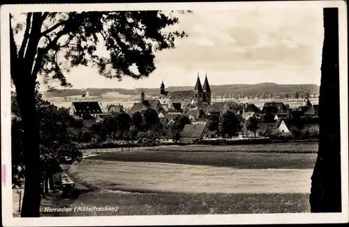 Ak Herrieden in Mittelfranken, Blick auf den Ort