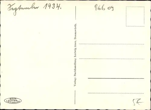 Ak Donauwörth in Schwaben Bayern, Obere Reichstraße mit Fuggerhaus, Apotheke