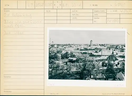 Foto Eilenburg an der Mulde, Blick auf die Stadt nach Osten, 1966