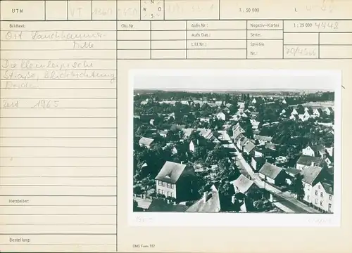 Foto Lauchhammer in der Niederlausitz, Kleinleipische Straße, Blick nach Norden, 1965