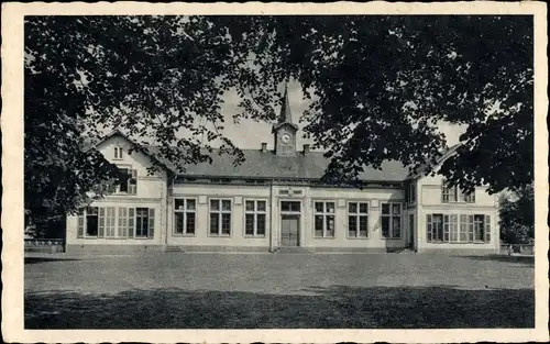 Ak Wallerfangen im Saarland, Rathaus, Fassade