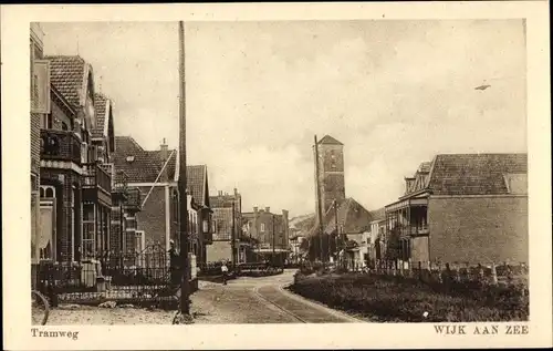 Ak Wijk aan Zee Beverwijk Nordholland Niederlande, Tramweg