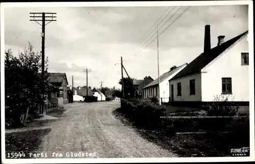 Foto Ak Gludsted Dänemark, Straßenpartie