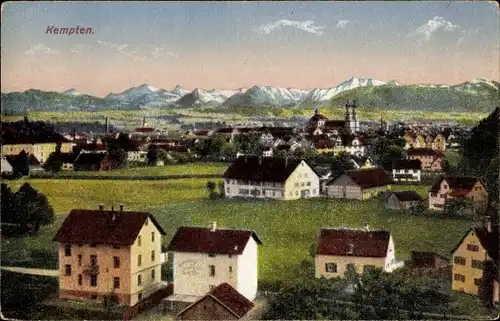 Ak Kempten im Allgäu Schwaben, Gesamtansicht