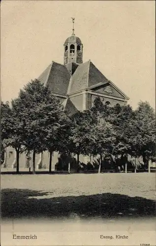 Ak Emmerich am Niederrhein, Evang. Kirche