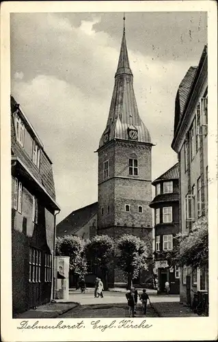 Ak Delmenhorst in Oldenburg, Evang. Kirche