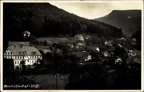 Foto Ak Oberbühlertal Hof Bühlertal in Baden, Blick auf den Ort