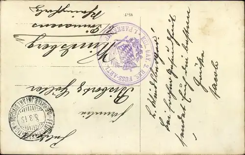 Foto Ak Deutsche Soldaten in Uniformen auf einem Holzgerüst, I WK