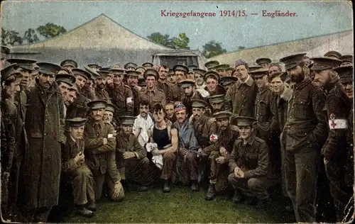 Ak Kriegsgefangene Engländer, I WK