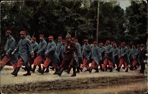 Ak Kriegsgefangene I WK, Franzosen