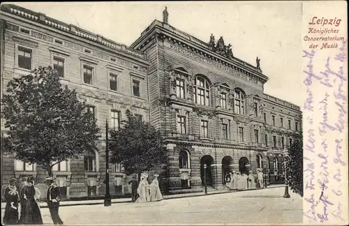 Ak Leipzig in Sachsen, Königliches Conservatorium der Musik