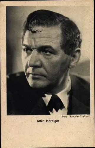 Ak Schauspieler Attila Hörbiger, Portrait, Anzug, Haartolle