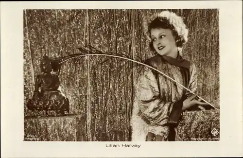 Ak Schauspielerin Lilian Harvey, Portrait, Feder