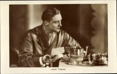 Ak Schauspieler Jack Trevor, Portrait, Ross Verlag 5073/1, Kaffeekanne