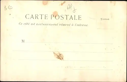 Ak Mostaganem Algerien, Fontaine de la Porte de Mascara, Esel