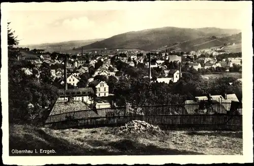Ak Olbernhau im Erzgebirge, Panorama vom Ort