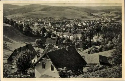 Ak Olbernhau im Erzgebirge, Panorama