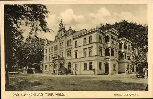 Ak Bad Blankenburg in Thüringen, Hotel Crysopras