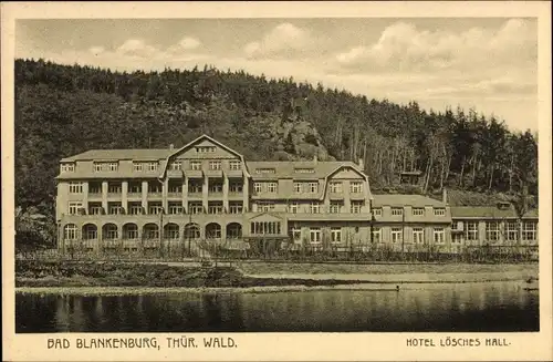 Ak Bad Blankenburg, Hotel Lösches Hall
