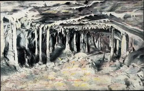 Ak Rübeland Oberharz am Brocken, Hermannshöhle