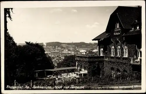 Ak Barmen Wuppertal, Parkkasino, Blick zur Terrasse