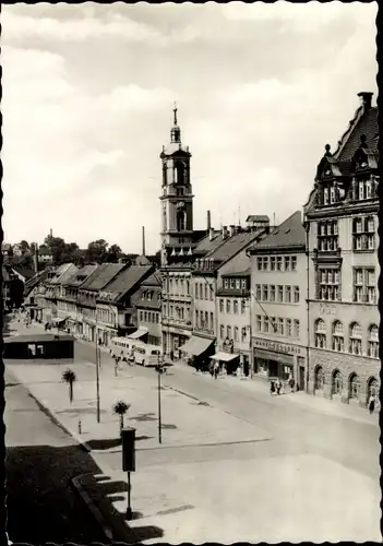 Ak Werdau in Sachsen, Am Marktplatz