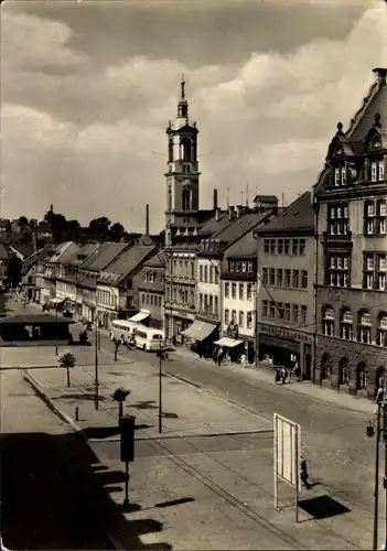 Ak Werdau in Sachsen, Marktplatz