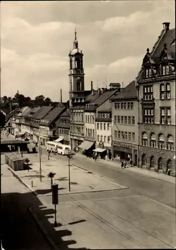 Ak Werdau in Sachsen, Marktplatz