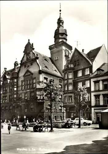 Ak Werdau in Sachsen, Rathaus