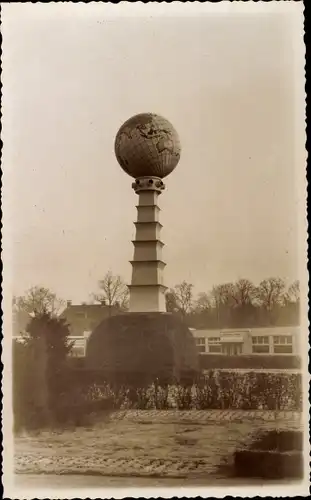 Ak Heemstede Nordholland Niederlande, Bloemententoonstelling Flora 1935, Globus, Denkmal