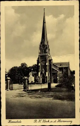 Ak Heemstede Nordholland Niederlande, R. K. Kerk a. d. Heerenweg
