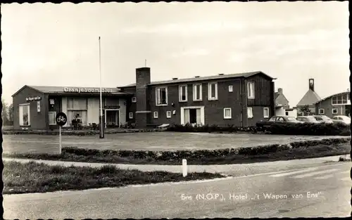 Ak Ens Noordoostpolder Flevoland, Hotel 't Wapen van Ens