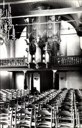 Ak Meppel Drenthe Niederlande, N. H. Grote Kerk, Orgel