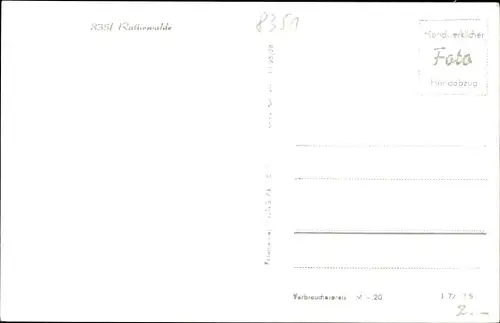 Ak Rathewalde Hohnstein Sächsische Schweiz, Panorama, Teilansicht, Straßenpartien