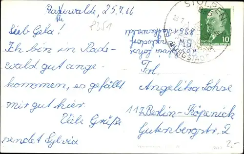 Ak Rathewalde Hohnstein in der Sächsischen Schweiz, HO Gaststätte, Außenansicht