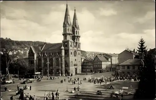 Ak Meiningen in Thüringen, Platz der Republik
